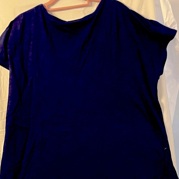Women's Navy V-Neck Top - Picture 5 of 5